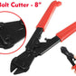 Small bolt cutter for easy wire cutting