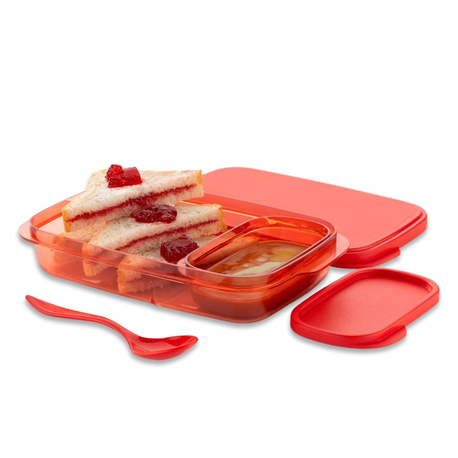 Lunch box with two separate containers