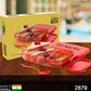 Two-compartment rectangular lunch box