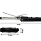 Compact and durable black curling iron rod for women.