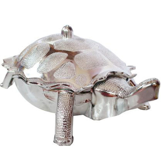 Tortoise-shaped dry fruit box for gifts or storage.