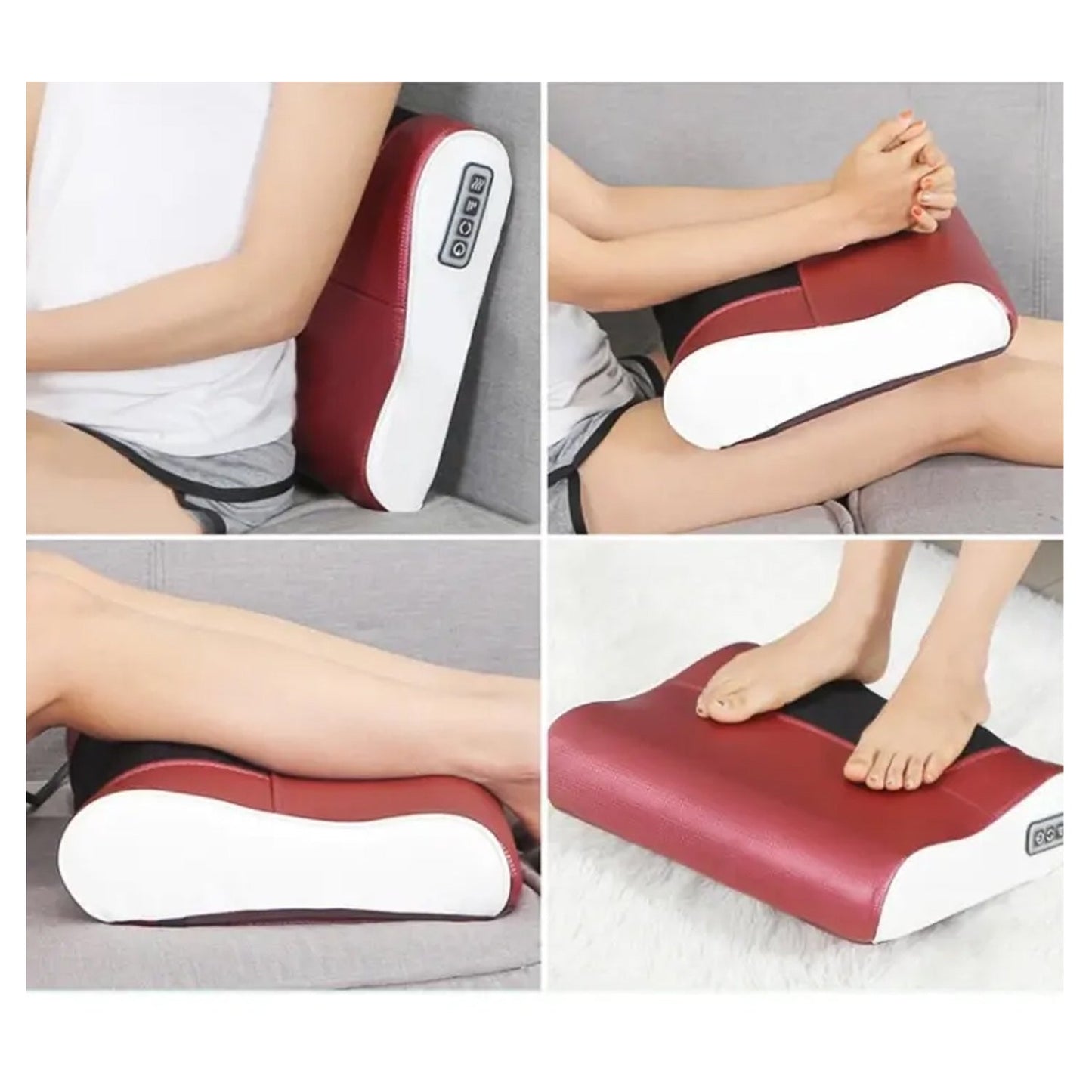 Portable electric massager with heat function.