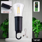 Solar & USB Rechargeable LED Hanging Camping Bulb Lantern Light