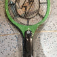 Green Rechargeable Electric Mosquito Killer Racket with Cable