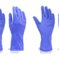 Set of 2 blue rubber hand gloves