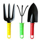 Brightly colored garden tool set for simple gardening tasks