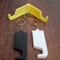 2 in 1 Plastic Keychain with Mobile Stand / Phone Holder (1 Pc / Multicolor)