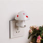 LED mushroom lamp with automatic night sensor.