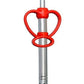 Heart-shaped electric gas lighter with a mild steel body for easy kitchen ignition.