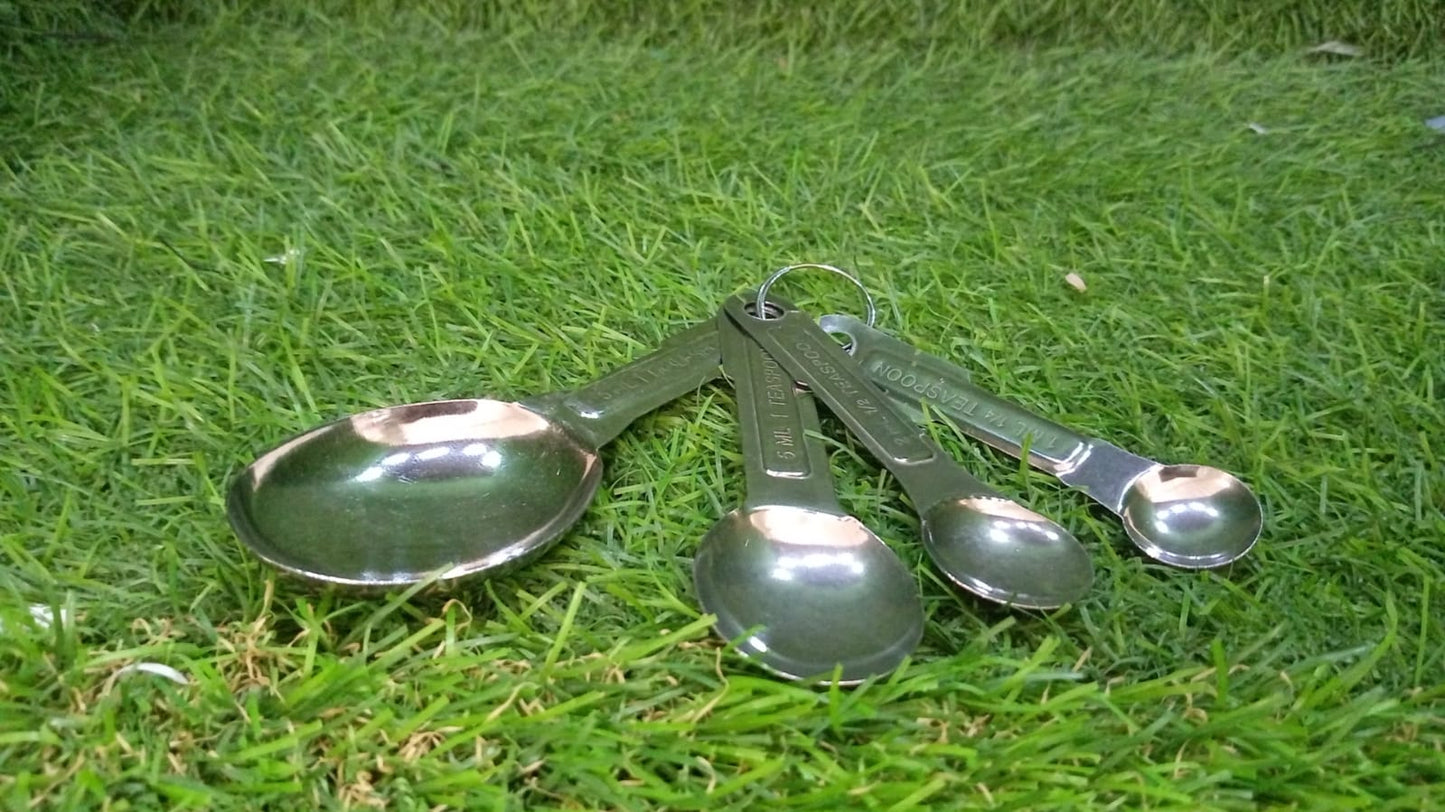 Stainless steel measuring spoons set universal