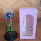 LED Preserved Rose with Colorful Butterfly in Plastic Dome (1 Pc & Mix Color)