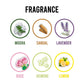 Floral air freshener block for bathrooms and toilets