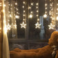 Warm white curtain lights with 8 modes