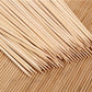 Set of bamboo skewers for grilling with natural look.