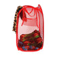 Mesh fabric laundry basket for ventilation