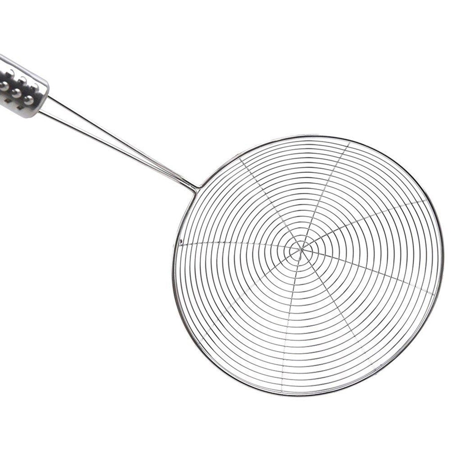 Small oil strainer with handle for efficient draining