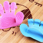 Rubber Pet Cleaning Massaging Grooming Glove Brush