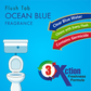 Ocean blue flush tab for toilet cleaning, 50 grams.