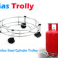 Gas cylinder trolley for industrial use