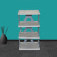 Foldable Shoe Rack (1 Pc, 4 Layers): Space-Saving, Entryway Storage