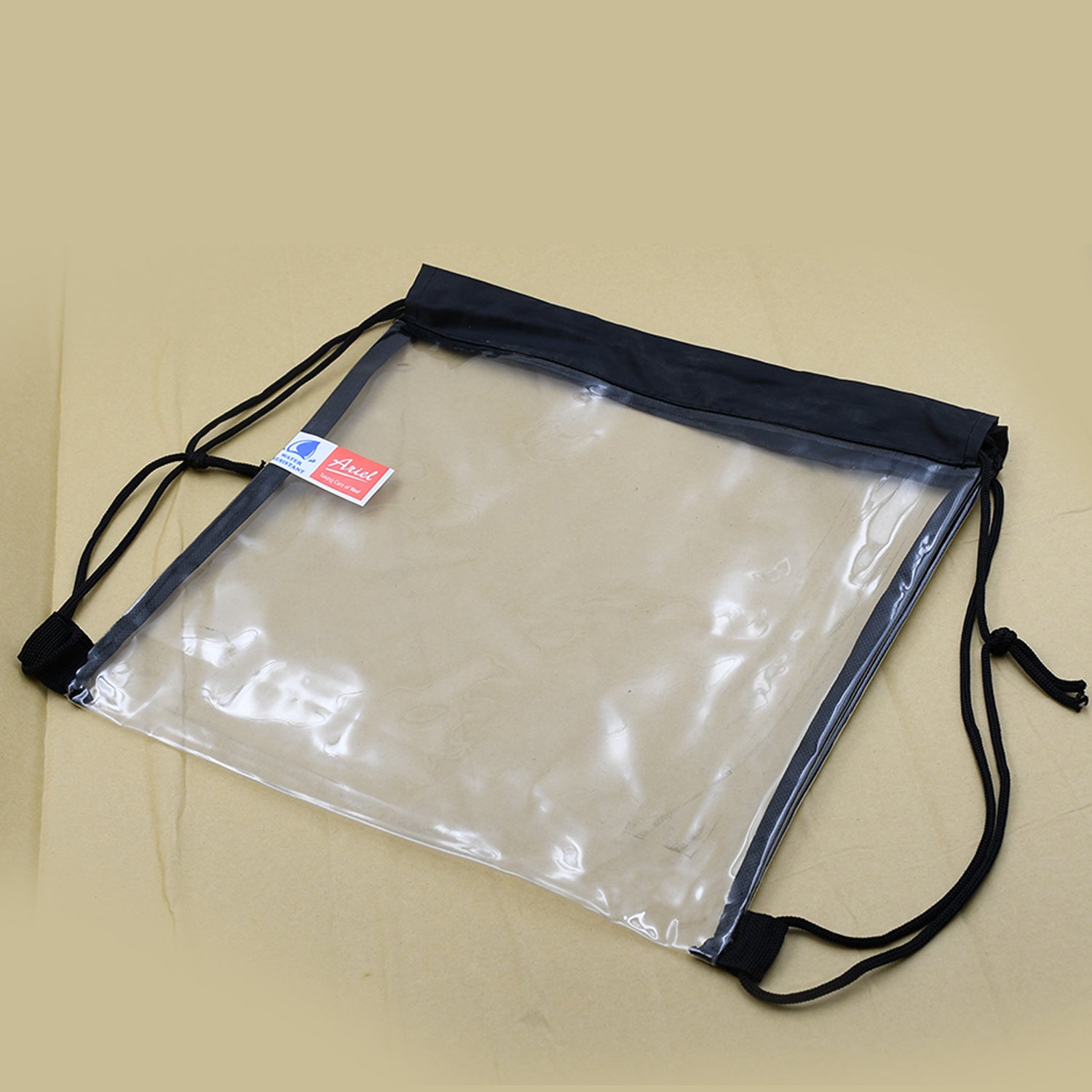 Plastic waterproof bag for travel, gym, and sports.