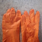 0621 Multipurpose Rubber Reusable Cleaning Gloves, Reusable Rubber Hand Gloves I Latex Safety Gloves I for Washing I Cleaning Kitchen I Gardening I Sanitation I Wet and Dry Use Orange Gloves (1 Pair 40 Gm)