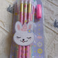 Pencil set with sharpener and erasers, great for birthday gifts