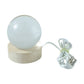 Wooden base LED crystal decor light