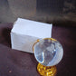 Crystal Globe / World Map 50 mm with Golden Stand (1 Pc)