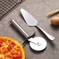 Sharp stainless steel cutter for precise pizza slicing