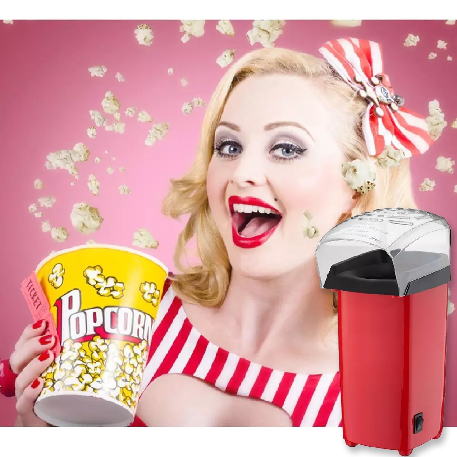 Electric popper machine for snacks