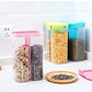 Transparent food storage container with two sections