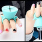 Nail polish holder with stand, manicure and pedicure tools