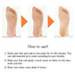 Silicone gel socks for anti-crack foot protection.