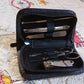 Stainless steel manicure set with 6 pieces and travel case