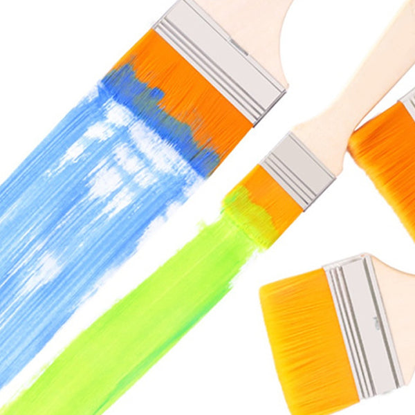 Artistic brush set of 5 flat brushes for painting