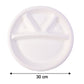 Vegnar 4 Compartment Disposable Food Serving Plate Set (10 Pc)