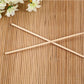 Bamboo skewers for grilling with a polished surface.