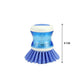 Liquid soap dispenser cleaning brush for kitchen use