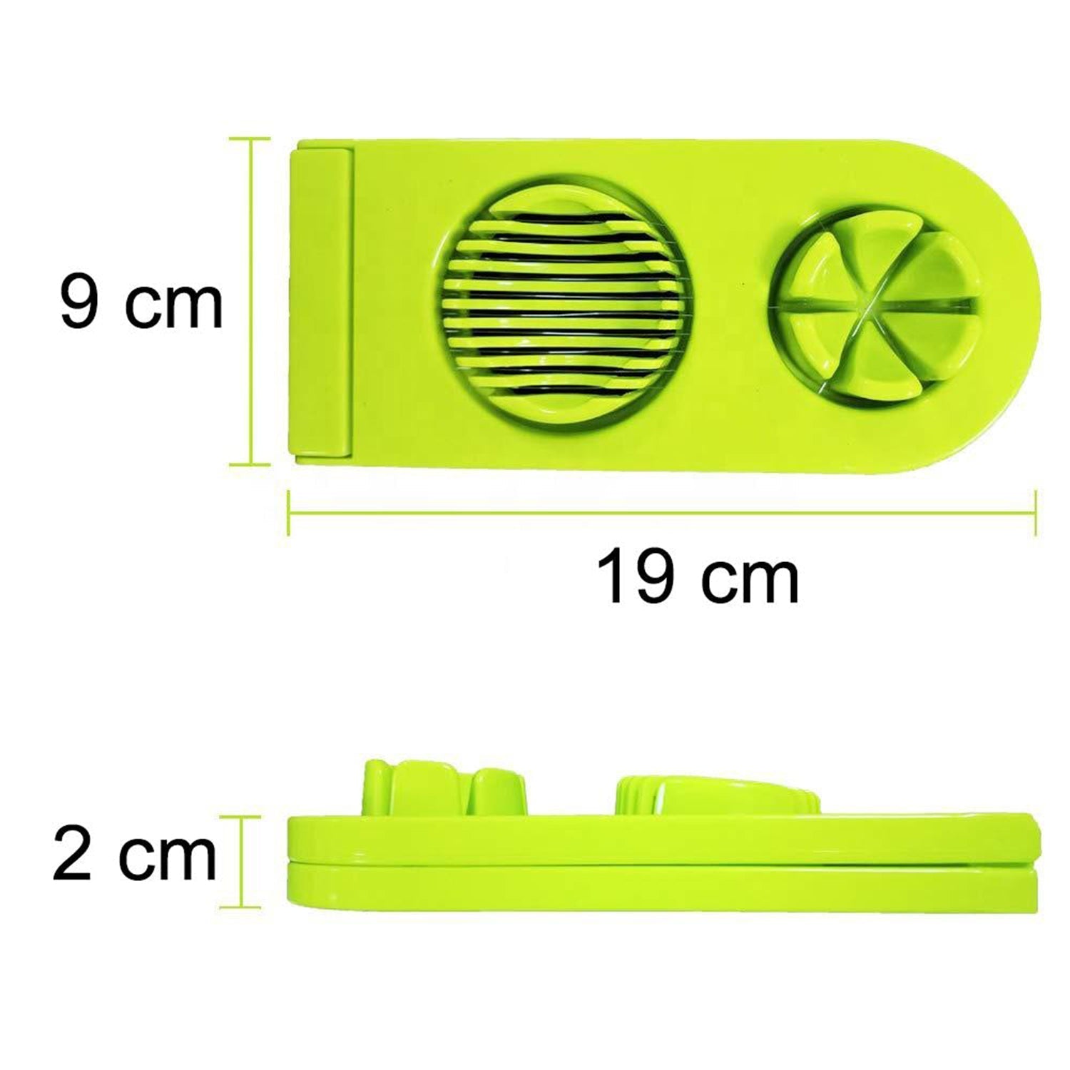 Egg slicer with stainless steel wire, ideal for uniform slices