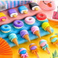 Cone / Donut / Lolipop / Ice cream / Eraser for Girls & Boys / Eraser for School B'Day Return Gift Party Doughnut Lollipop Ice Cream Theme Shape Erasers Pencils Set for Kids Educational Stationary kit, School Supplies (1 Set 4 Pc)