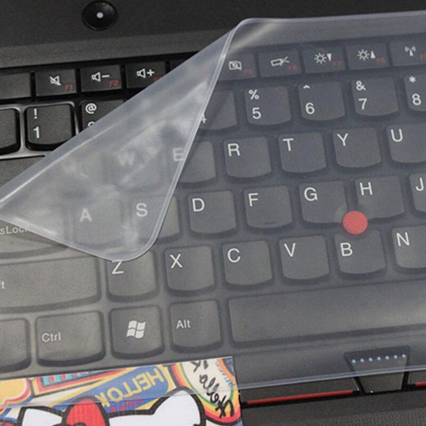 Keyboard cover with soft silicone texture