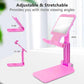 6636A DESKTOP CELL PHONE STAND PHONE HOLDER WITH MIRROR FULL 3-WAY ADJUSTABLE PHONE STAND FOR DESK HEIGHT + ANGLES PERFECT AS DESK ORGANIZERS AND ACCESSORIES