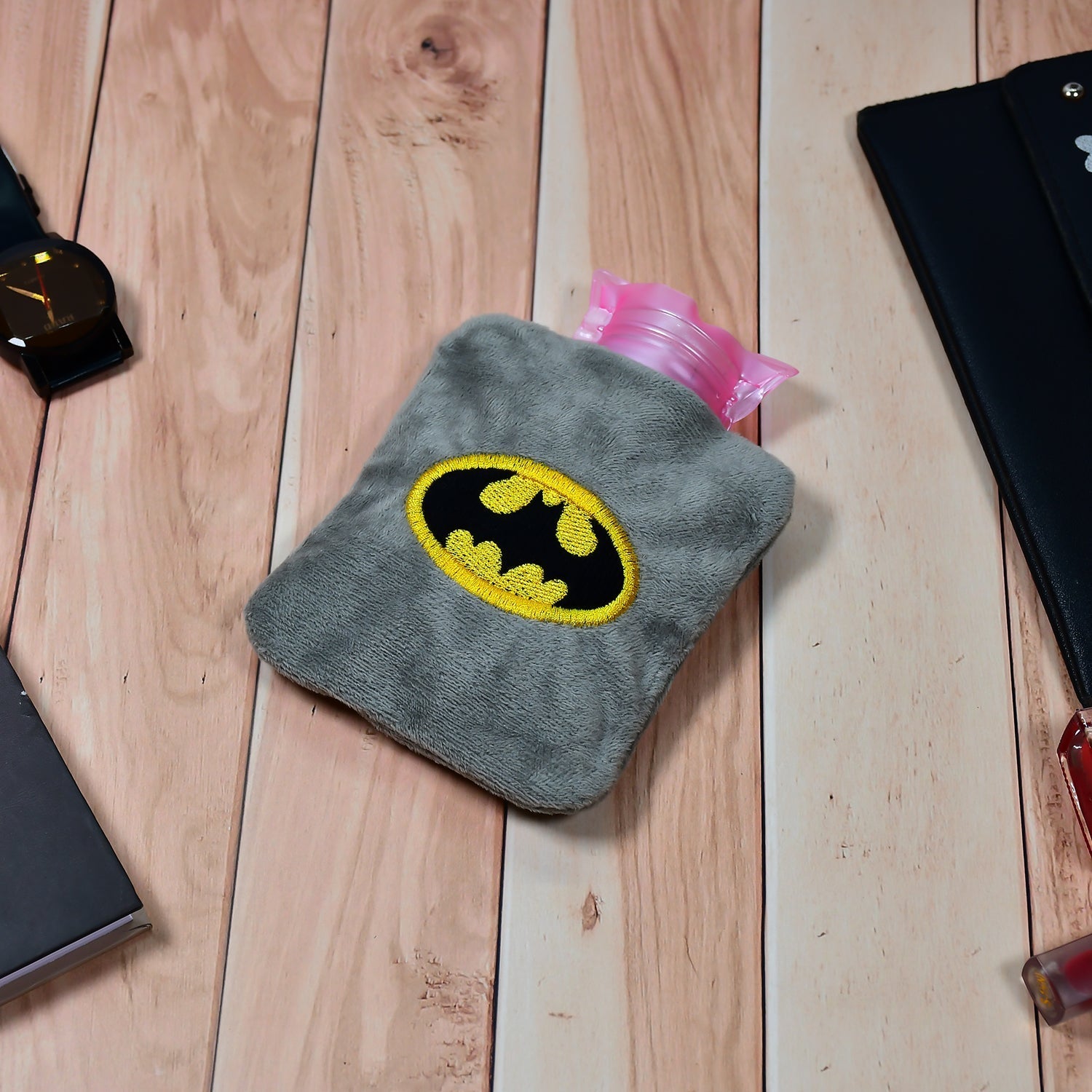 Batman hot water bag, ideal for neck, shoulder, and cramps relief