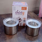 Multipurpose Stainless Steel Airtight Containers with See Through Lid (2 Pc / 500 ML)