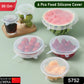 Silicone Stretch Lids, Food Cover For Freezer Microwave Oven Dishwasher Safe Fresh-Keeping Flexible Covers for Utensils, Dishes, Plates Jars, Cans, Mugs, Bowl Covers Food Safety Seal Lids (6 Pcs Set /95 Gm )