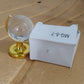 Small Crystal Globe Table Showpiece with Golden Stand (1 Pc)