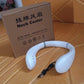 Portable USB Rechargeable Neck Fan – Wearable, 3 Speeds, Headphone Design