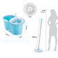 8702 Plastic Spinner Bucket Mop 360 Degree Self Spin Wringing with 2 Absorbers for Home and Office Floor Cleaning Mops Set DeoDap