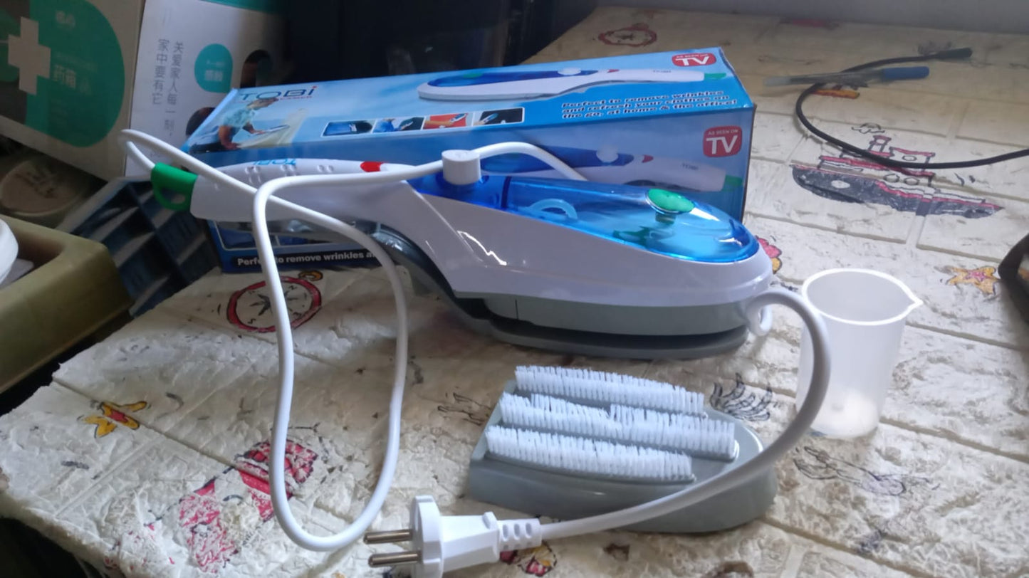 Compact steam iron for home and travel